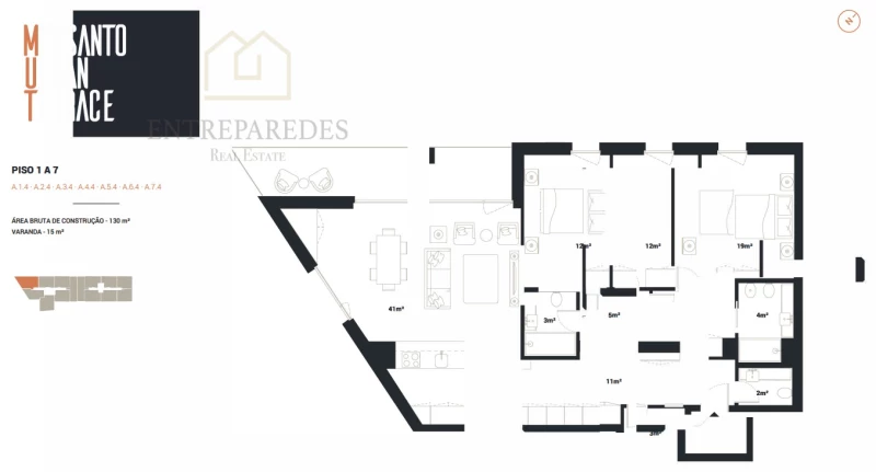 APARTAMENTO T3 - CONDOMÍNIO FECHADO MUT EDIFÍCIO MONSANTO URBAN TERRACE - COM VARANDA PARA COMPRAR NO PORTO. PRONTO A HABITAR