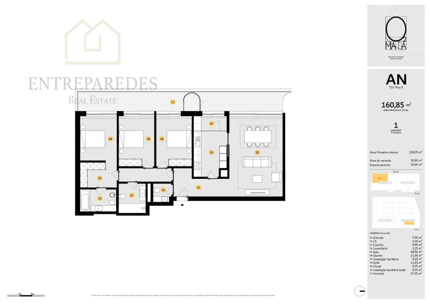 APARTAMENTO T3 CENTRO MAIA - PARA COMPRAR - CONCEITO MODERNO, ESPAÇOSO E CENTRAL - MÚLTIPLOS MOTIVOS PARA INVESTIR / VIVER
