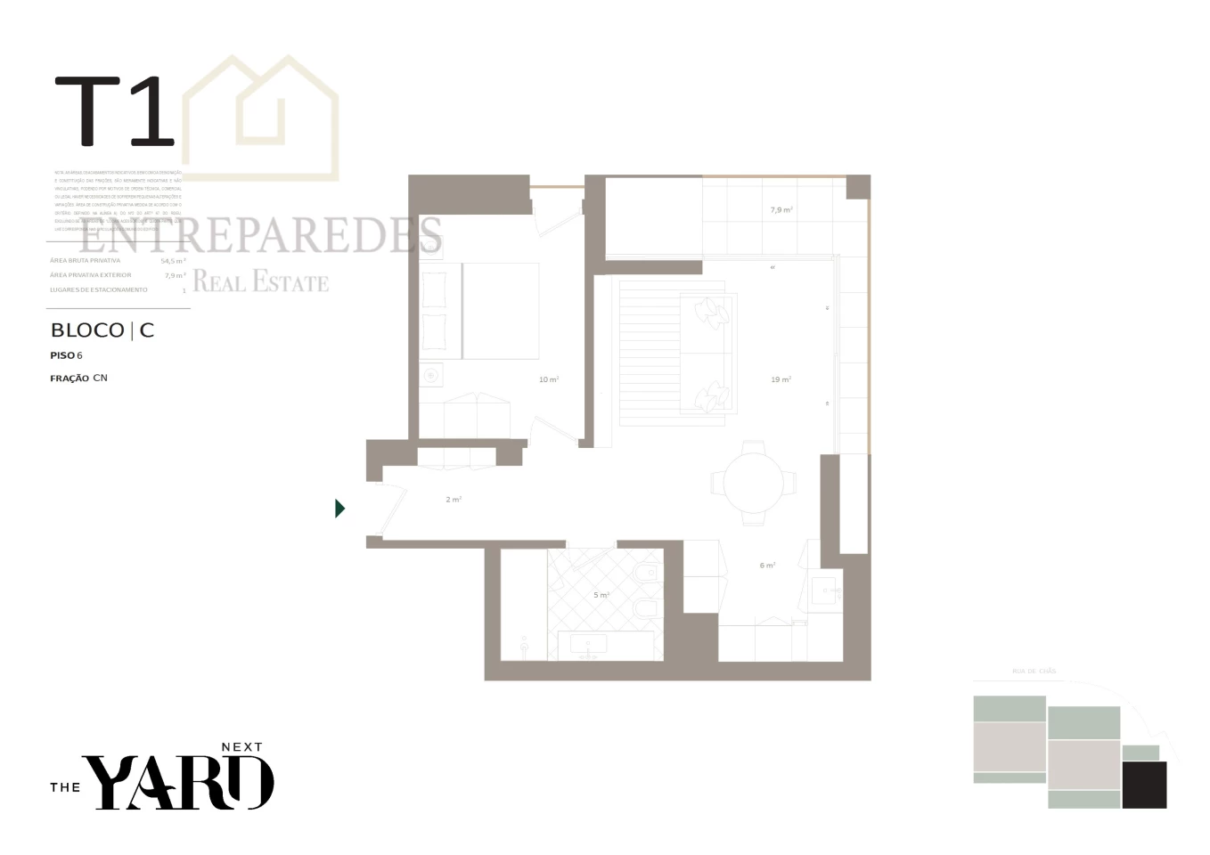 APARTAMENTO DE LUXO T1 PARA COMPRAR, COM VARANDA, NO CONCEITUADO EMPREENDIMENTO 'THE YARD' NOS JARDINS D'ARRABIDA EM VILA NOVA DE GAIA - PORTO