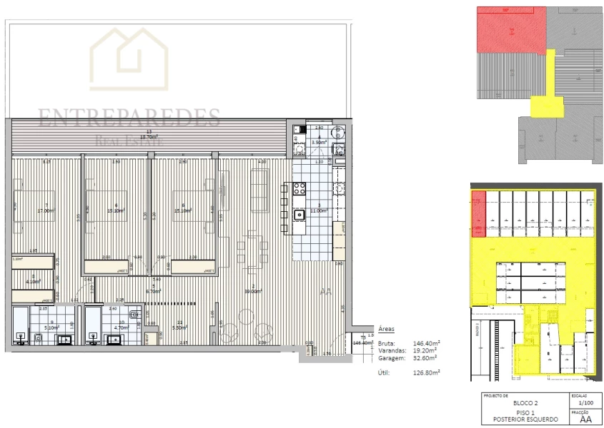 EXCELENTE APARTAMENTO T3 COM VARANDA PARA COMPRAR EM GONDOMAR - PORTO NUM CONDOMÍNIO COM PISCINA E JARDIM. 2A. FASE.