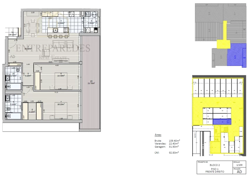 EXCELENTE APARTAMENTO T2 COM VARANDA PARA COMPRAR EM GONDOMAR - PORTO NUM CONDOMÍNIO COM PISCINA E JARDIM. 2A. FASE.