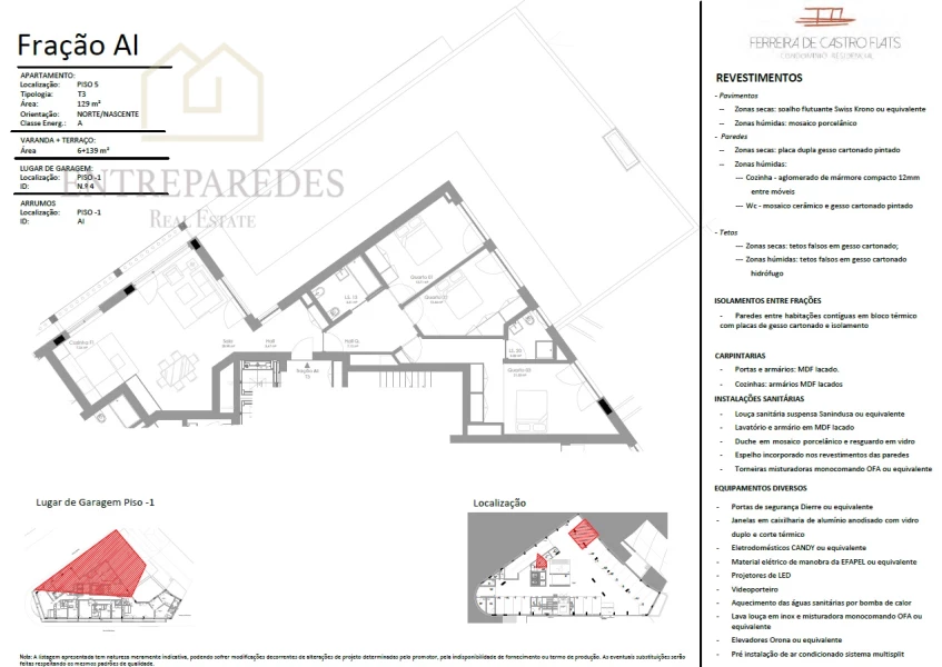 CONDOMÍNIO FERREIRA DE CASTRO FLATS - APARTAMENTO T3 COM GARAGEM E ARRUMOS PARA COMPRAR NO CENTRO DO PORTO