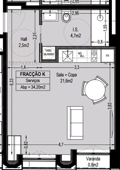 APARTAMENTO T0 NOVO, COM ARRUMOS, PARA COMPRAR NO BAIRRO DO BONFIM - PORTO, JUNTO AO CAMPO 24 DE AGOSTO