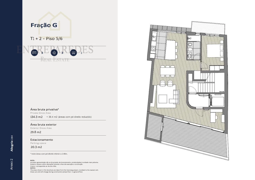 APARTAMENTO T3 DUPLEX, NOVO, COM GARAGEM E TERRAÇO PARA COMPRAR JUNTO AO MERCADO DO BOLHÃO - PORTO