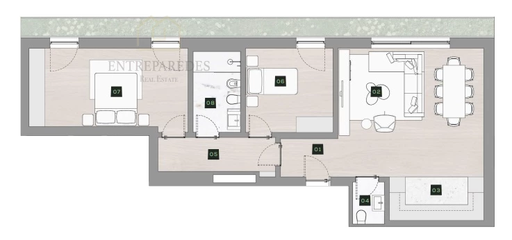 APARTAMENTO T2 COM GARAGEM E ARRECADAÇÃO, LOCALIZADO NAS ANTAS, PRÓXIMO DO PARQUE DE SÃO ROQUE E ESTÁDIO DO DRAGÃO PARA COMPRAR NO PORTO.