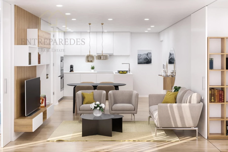 APARTAMENTO TURÍSTICO T1 COM GARAGEM PARA COMPRAR NA PRAÇA DA CORUJEIRA EM CAMPANHÃ - PORTO