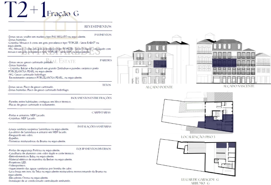 APARTAMENTO T2+1 COM VARANDA NO CEDOFEITA CHARMING APARTMENTS, PARA COMPRAR NA ZONA HISTÓRICA DO PORTO. FRAÇÃO G.