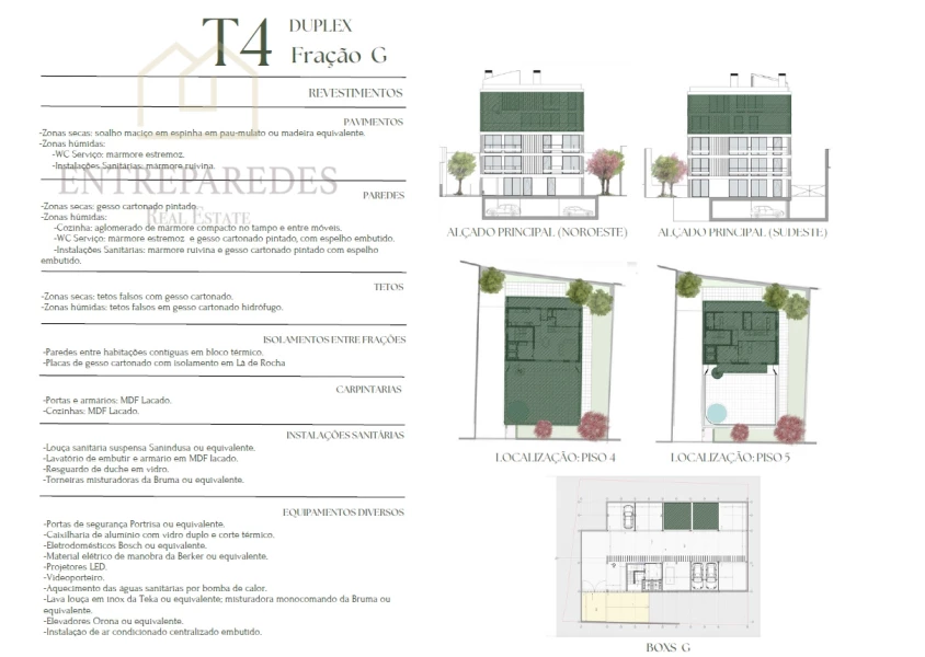 APARTAMENTO T4 DUPLEX COM TERRAÇO E VARANDA NO EDIFÍCIO PAULO DIAS NOVAIS - ZONA NOBRE BOAVISTA, PARA COMPRAR NO PORTO - FRAÇÃO G.