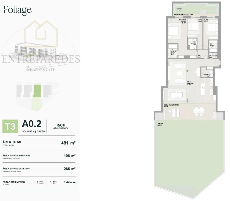 APARTAMENTO T3 - NOVO ÍCONE DE LUXO RESIDENCIAL - FOLIAGE - PARA COMPRAR NA FOZ DO PORTO