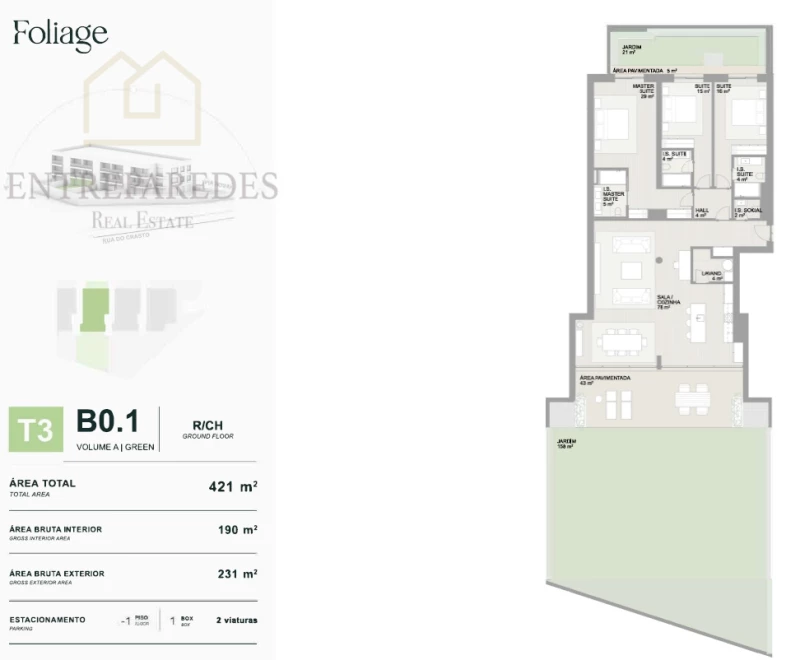 APARTAMENTO T3 - NOVO ÍCONE DE LUXO RESIDENCIAL - FOLIAGE - PARA COMPRAR NA FOZ DO PORTO