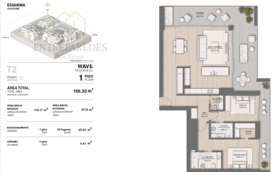 APARTAMENTO DE 2 HABITACIONES EN VENTA EN LUMARE - EDIFICIO WAVE - CONDOMINIO PRIVADO, DE EXCELENCIA EN VILAMOURA - ALGARVE
