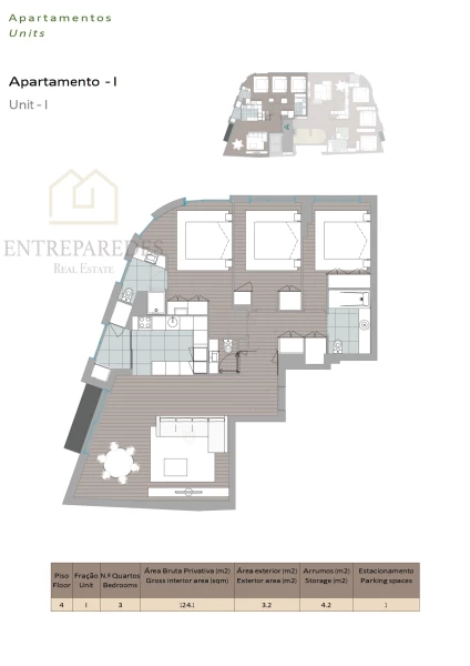 APARTAMENTOS T3 COM GARAGEM, ARRUMO E VARANDA PARA COMPRAR NO CENTRO DE VILA NOVA DE GAIA