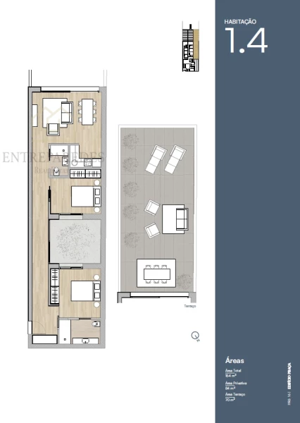 APARTAMENTO DE 2 HABITACIONES CON TERRAZA EN VENTA EN LA AVENIDA DA BOAVISTA - PORTO