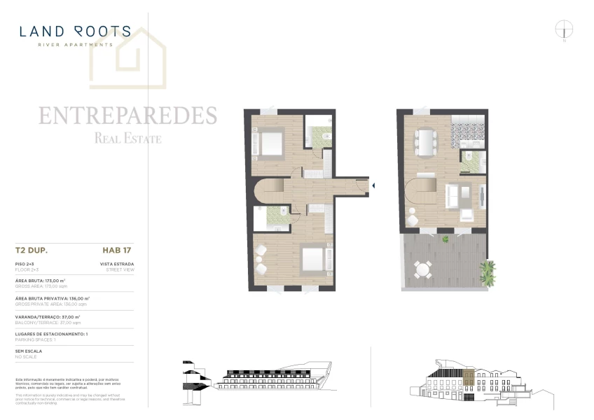 DUPLEX DE LUXE 2 CHAMBRES, AVEC MITOINE DANS LE PROJET LAND ROOTS RIVERS APARTMENTS - DOURO RIVER - À ACHETER À PORTO - PRÊT À EMMÉNAGER