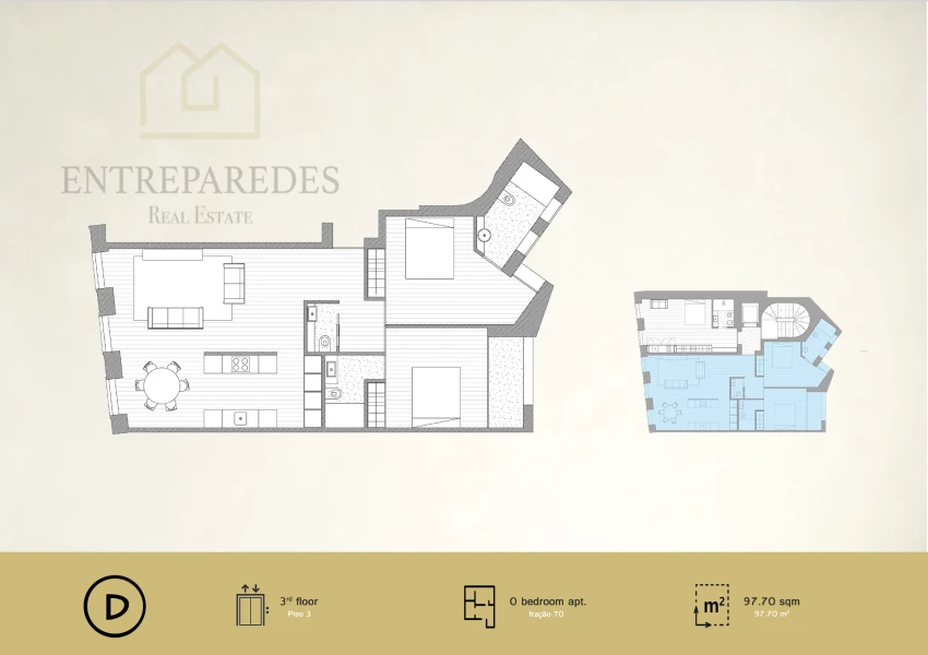 2 BEDROOM FLAT IN DOWNTOWN PORTO TO BUY - SÉ - PORTUGAL