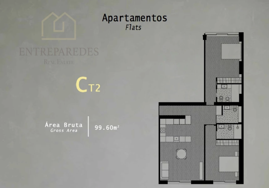 2 BEDROOM FLAT FOR SALE IN RUA DE SANTA CATARINA, PORTO