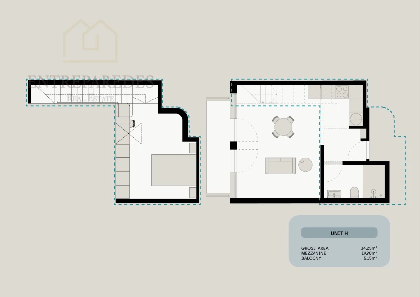 APARTMENT T0+1 MEZZANINE FOR SALE IN RUA DO ALMADA - PORTO - LAST UNIT