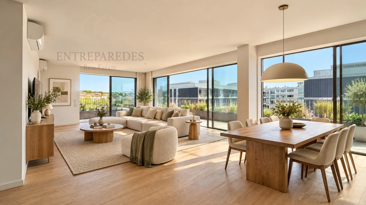 APARTAMENTO T4 PENTHOUSE/COBERTURA COM GARAGEM E VARANDA PARA COMPRAR EM MATOSINHOS SUL - PORTO