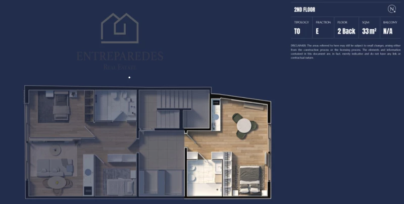 FABULOUS 0 BEDROOM FLAT FOR SALE IN MATOSINHOS SUL - PORTO