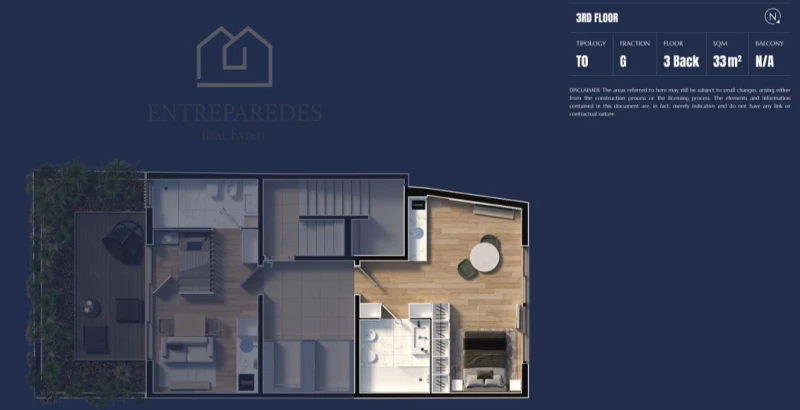 FABULOUS 0 BEDROOM FLAT FOR SALE IN MATOSINHOS SUL - PORTO