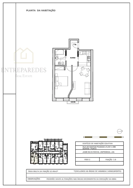 1 BEDROOM FLAT WITH BALCONY, 1 PARKING SPACE AND COMMON GARDEN FOR PURCHASE - RUA SANTOS POUSADA, PORTO