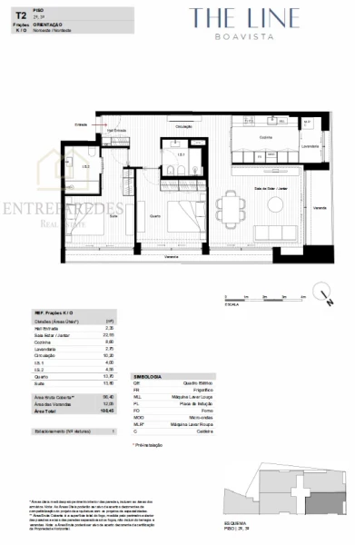 2 BEDROOM FLAT WITH PATIO AND GARAGE, FOR SALE IN RAMALDE, NEXT TO THE FRANCOS - PORTO METRO