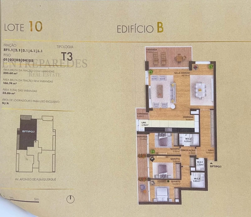 NEW 3 BEDROOM FLAT, WITH SEA AND RIVER VIEWS AND 2 PARKING SPACES, FOR RENT IN THE MARINA OF VILA NOVA DE GAIA - AFURADA - PORTO