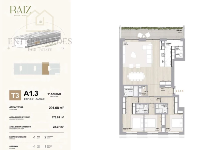 COMPRAR UN APARTAMENTO EN LA AVENIDA DA BOAVISTA - APARTAMENTO DE 3 DORMITORIOS - DESARROLLO RAIZ - COMUNIDAD CERRADA - EN VENTA EN PORTO