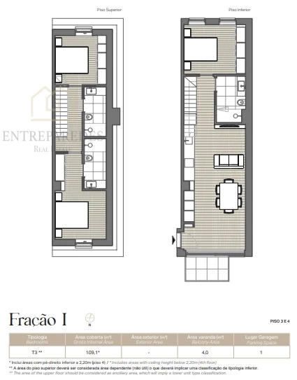 3 BEDROOM DUPLEX APARTMENT SERRALVES DEVELOPMENT - 12 EXCLUSIVE LUXURY APARTMENTS (T1 TO T4) TO BUY IN THE PRIME AREA OF PORTO
