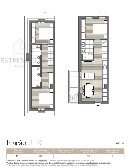 3 BEDROOM DUPLEX APARTMENT SERRALVES DEVELOPMENT - 12 EXCLUSIVE LUXURY APARTMENTS (T1 TO T4) TO BUY IN THE PRIME AREA OF PORTO