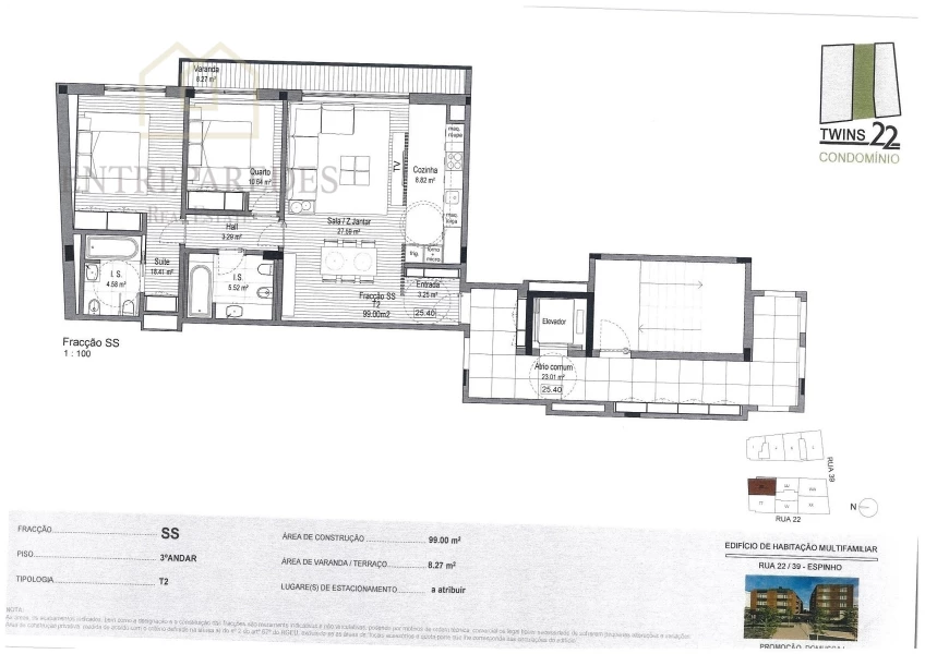 NEW 2 BEDROOM APARTMENT IN THE CENTER OF ESPINHO FOR PURCHASE, ESPINHO, AVEIRO - PORTUGAL