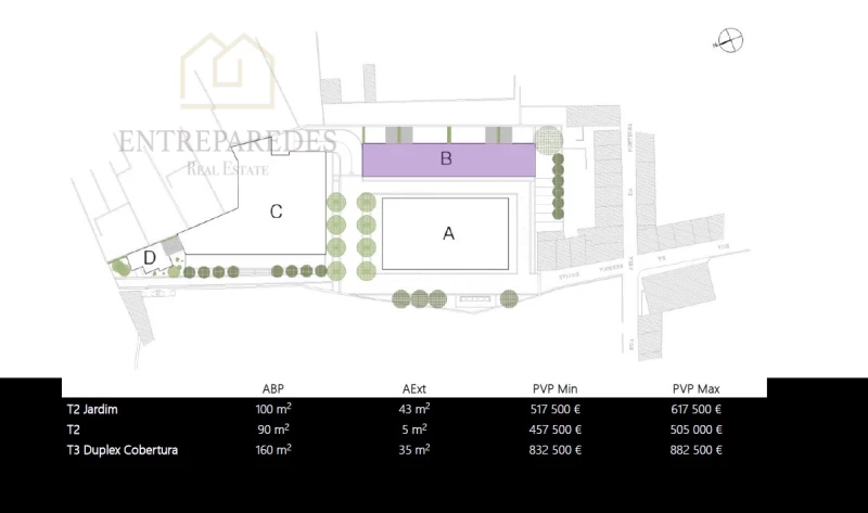 2 BEDROOM FLAT IN THE MODERN 'PORTO ART'S SQUARE' WITH TERRACE- IN ALTO DAS FONTINHA