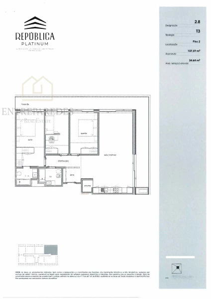APARTAMENTO T3 COM VARANDA E GARAGEM PARA COMPRAR EM MAFAMUDE - VILA NOVA DE GAIA