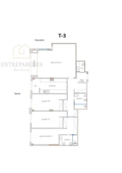 3 BEDROOM FLAT WITH BALCONY FOR SALE IN BOAVISTA, PORTO. FR 2.2