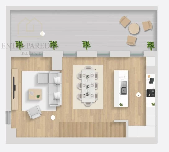 3 BEDROOM DUPLEX FLAT FOR SALE IN THE MODERN 'PORTO ART'S SQUARE' WITH TERRACE - IN ALTO DAS FONTINHA