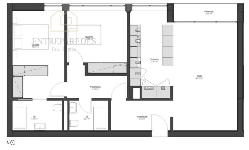 TO BUY 2 BEDROOM FLAT WITH GARAGE TO BUY BY THE SEA, IN MATOSINHOS - PORTO