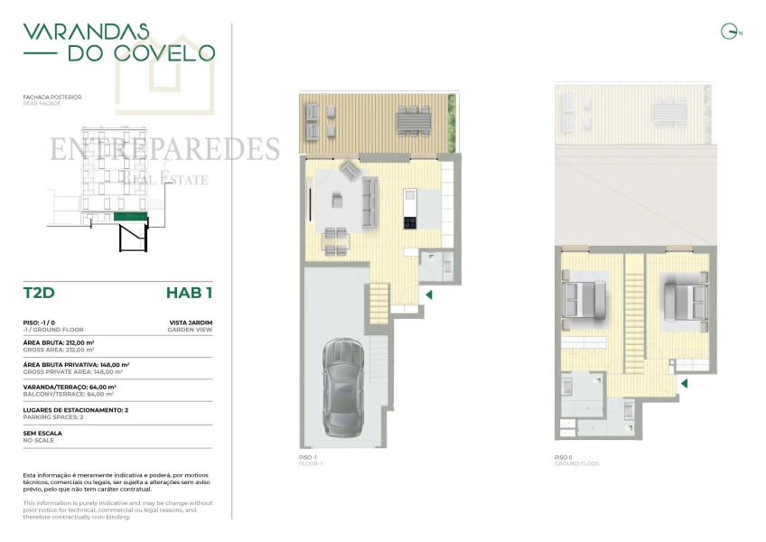 NEW 2 BEDROOM DUPLEX FLAT WITH TERRACE AND GARAGE NEXT TO QUINTA DO COVELO, READY TO MOVE IN, TO BUY IN PORTO
