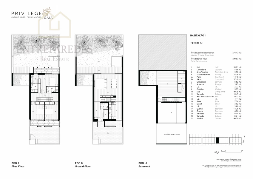 MORADIA V3 COM JARDIM E GARAGEM À VENDA EM ARCOZELO - VILA NOVA DE GAIA, PORTO