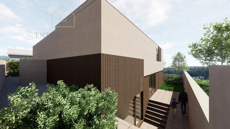 TERRAIN AVEC PIP APPROUVÉ POUR 2 MAISONS JUMELÉES | VUE SUR LA MER | RUE PRIVÉE DE MEIRAL POUR ACHETER À CANIDELO - PORTO