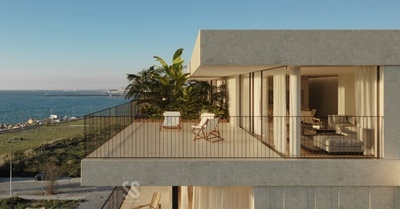 2-Zimmer-Wohnung mit Meerblick in Canidelo