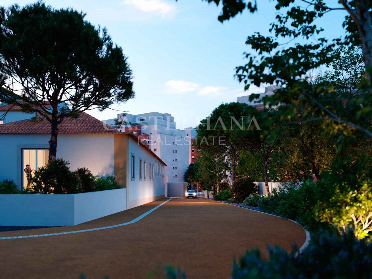 3 bedroom villa with garden and parking in new development, Lisbon