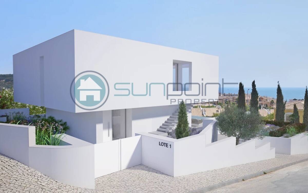 Contemporary Villa Under Construction In Praia Da Luz With 3 Bedrooms, Swimming Pool And Garage