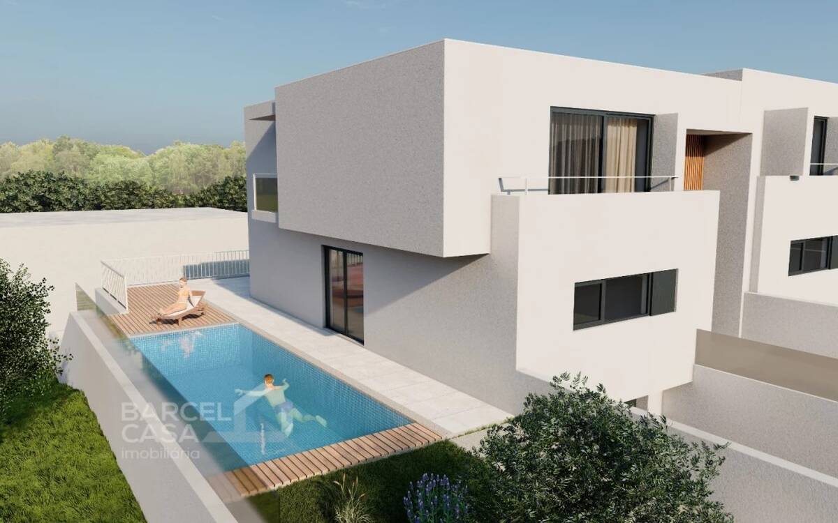 Vivienda T3 en esquina en construcción en Rio Covo (Santa Eulália) - Barcelos