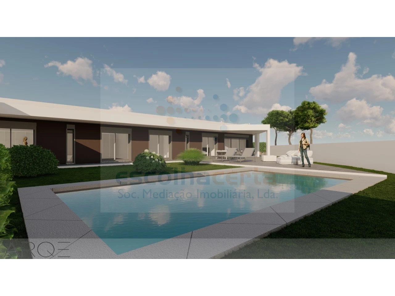 Casa de 4 dormitorios con piscina en Quinta do Anjo