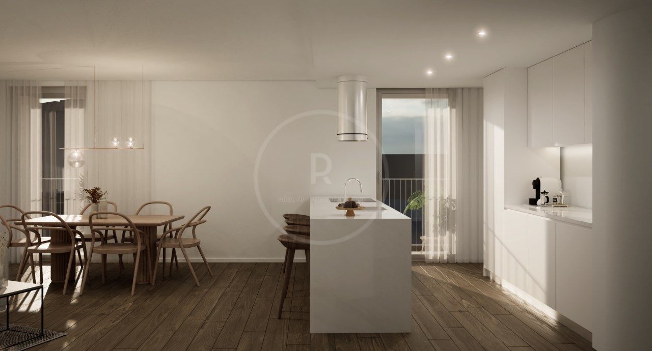 3-Zimmer-Wohnung in Matosinhos — Luxus mit Dachpool