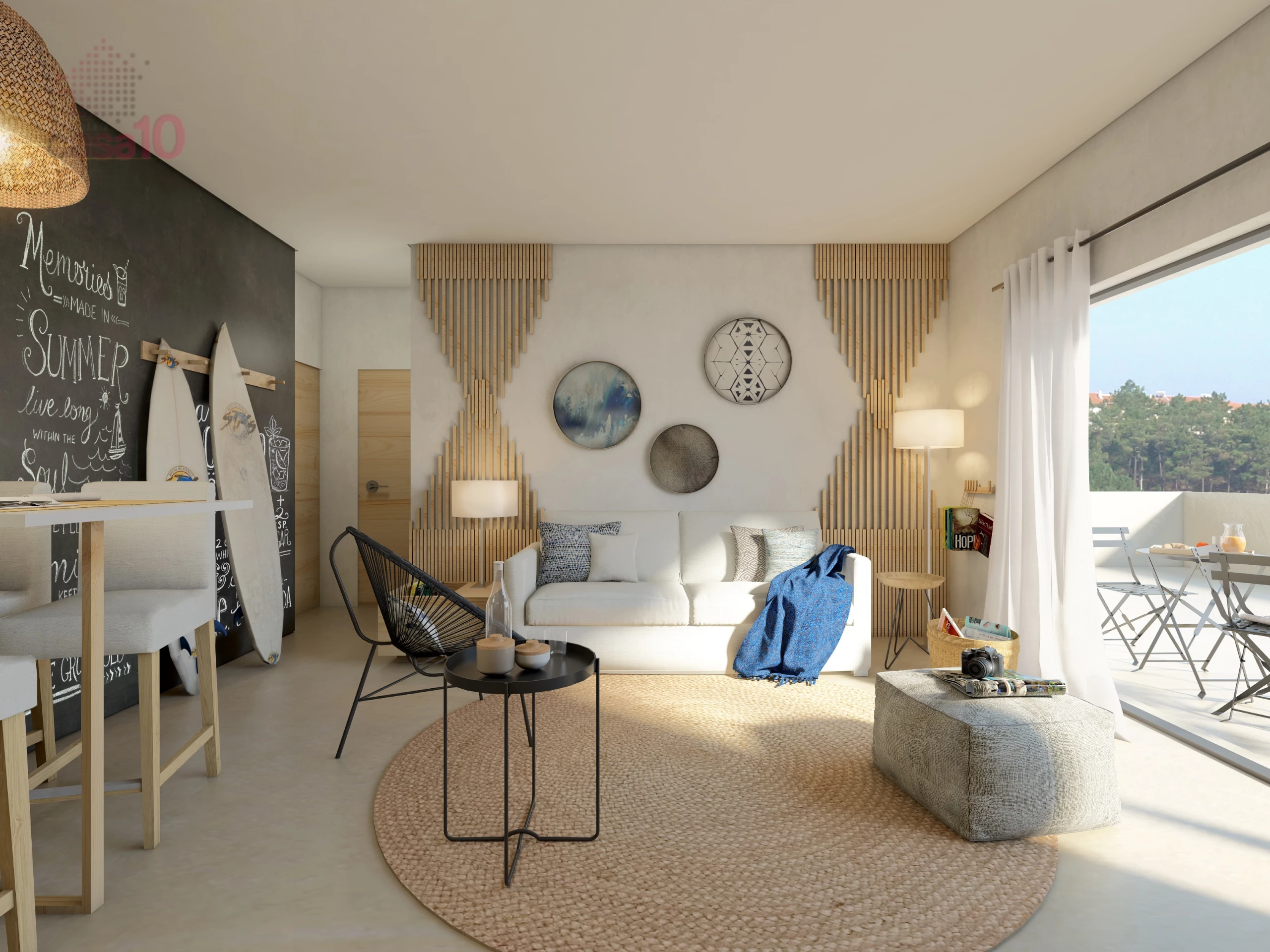 Appartement 1 chambre à Nazaré — Vue Mer et Prestations