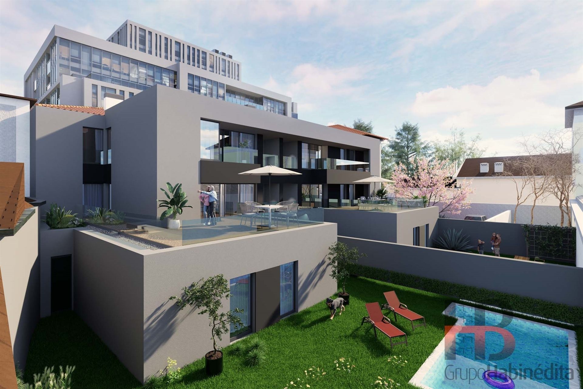 3-Zimmer-Wohnung mit privatem Garten in Bonfim, Porto