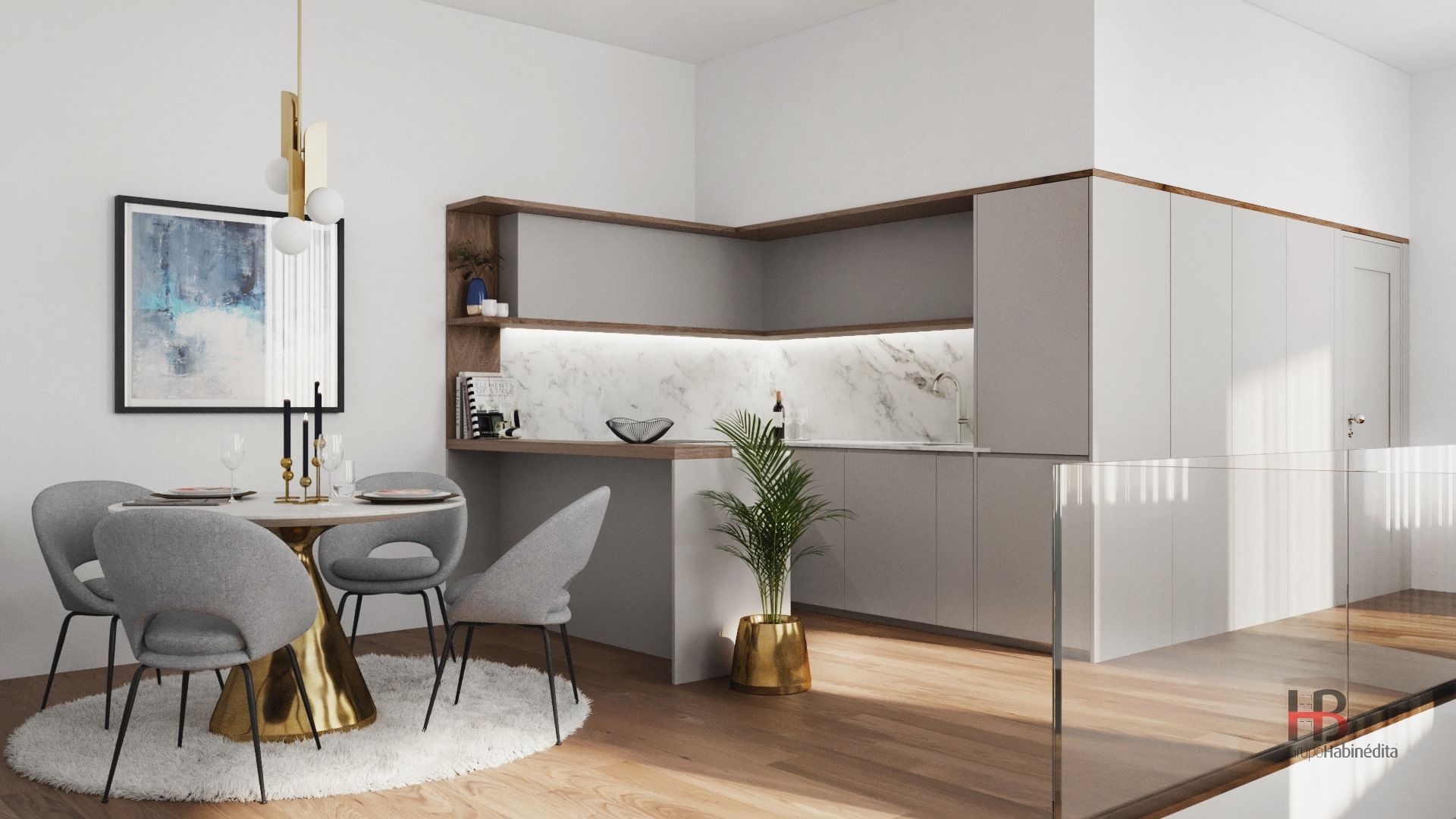 Moderne 2-Zimmer-Wohnung im Zentrum von Porto