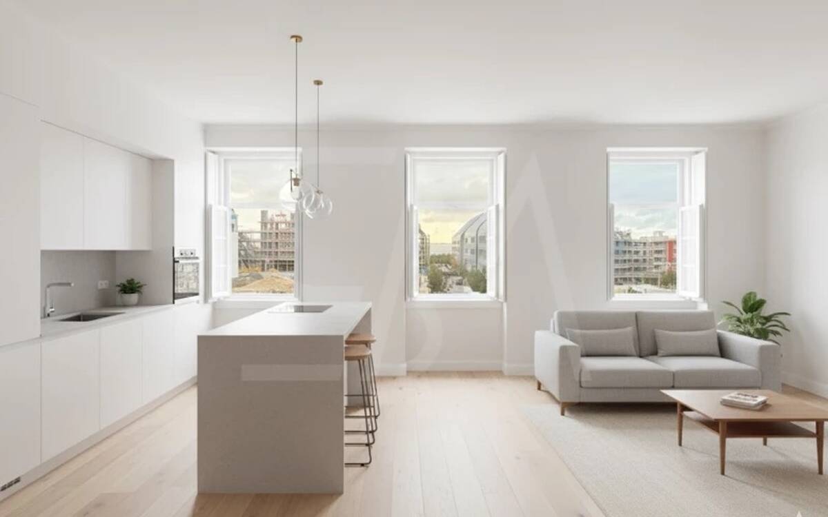 Apartamento T2 com vista rio em Lisboa - A estrear