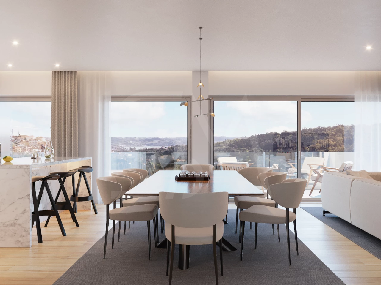 3-Bedroom Apartment in Campolide — Stunning City Views
